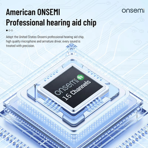 Hochwertiger Tinnitus Masking 16-Kanal-Verstärker für digitale wiederauf ladbare Hörgeräte für Erwachsene Senioren Moderater Hörverlust - Product Image 4