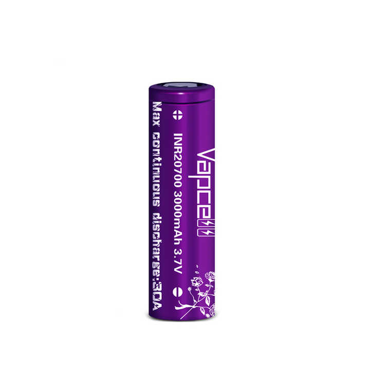 Rechargeable Lithium 20700 Battery Vapcell INR20700 3000MAH 30A 3.7v for Flashlight Rechargeable Lithium 20700 Battery Vapcell INR20700 3000MAH 30A 3.7v for Flashlight