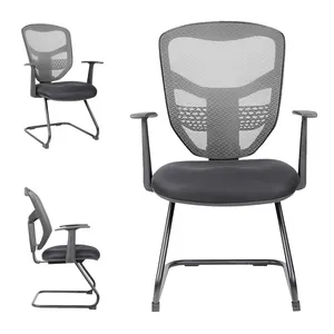 เก้าอี้ตาข่ายมีพนักพิงเหล็กแบบซ้อนได้สำหรับห้องประชุมห้องประชุมแบบหรูหราทันสมัย