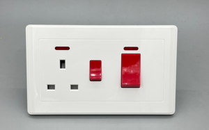 Interrupteur intelligent à double position de type 146, norme britannique, 13A, commande vocale (Google Home pour Alexa), Arabie Saoudite, Malaisie - Product Image 4