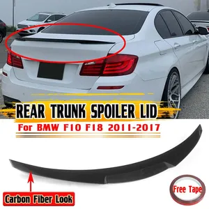 สปอยเลอร์หลังรถยนต์ทรง M4/PSM สำหรับ BMW F10 F18 ปี 2011-2017  วัสดุ ABS ป้องกันฝากระโปรงท้าย - Product Image 1