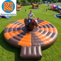 Bulle mécanique gonflable de rodéo pour parc d'attractions, jeu de bousclement de taureau, château gonflable en PVC personnalisé à vendre