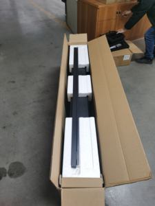 Cheminée murale <span class=keywords><strong>de</strong></span> 42 pouces avec 10 couleurs <span class=keywords><strong>de</strong></span> flamme, contrôle WIFI <span class=keywords><strong>et</strong></span> haut-parleur à dents bleues - Product Image 4