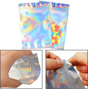 Factory Price Custom Printed Logo Transparent Laser Plastic Packaging Zipper Jewelry <b>Bag</b> - Product Image 3