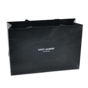 Sac en papier d'art de luxe noir personnalisé pour l'emballage de vêtements, 250 g/m² - Product Image 3
