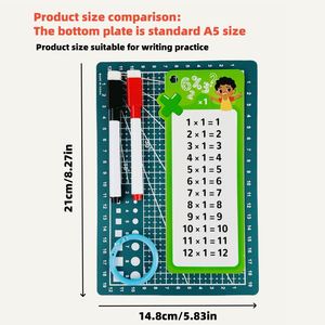 5 Tipos de Tarjetas de Memoria Flash de Matemáticas con Fracciones, Sumas, Restas, Multiplicaciones y Divisiones, con 2 Marcadores de Borrado en Seco - Product Image 6