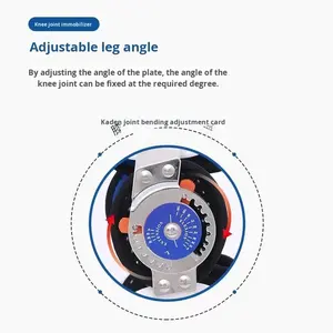 Penyangga Fiksasi Sendi Lutut Ortopedi yang Dapat Disesuaikan untuk Fraktur Patela dan <span class=keywords><strong>Tibia</strong></span> Fibula Kaki - Product Image 2