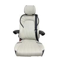 Siège conducteur de camping-car type droit avec accoudoirs et ventilation, sièges électroniques pour copilote de camping-car