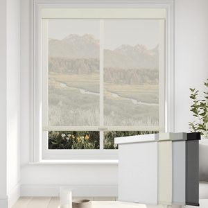 Abat-jour à rouleau <span class=keywords><strong>solaire</strong></span> sans fil Free-Stop Ombre filtrante 5% Ouverture Vue à travers le contrôle de l'éblouissement <span class=keywords><strong>Protection</strong></span> UV Stores à rouleau - Product Image 1