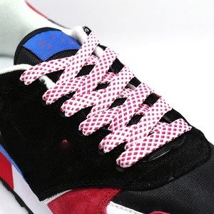 Custom Polka Dots Colorful Twill <b>Shoelaces</b> 8MM Wide Double Layer Flat Hollow Laces for Casual Sneakers Sport <b>Shoelaces</b> - Product Image 3