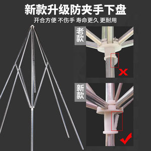 Sun Umbrella Square Outdoor Large 2.4M Steel Frame Red Waterproof For Courtyard Commercial Use - Product Image 3