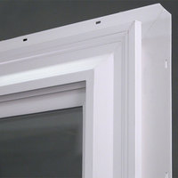 Porte extérieure moderne BOCHARM en PVC coupe-vent pour chambre et villa, ouverture horizontale, cadre en alliage d'aluminium, double vitrage trempé