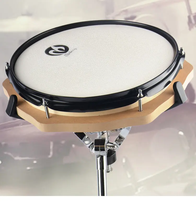 12 Inch Drum Pad Met Verstelbare Snare Drum Stand Professionele Rubber Domme Drum Praktijk Kit