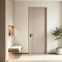Portes intérieures modernes en bois massif composite MDF mélaminé polymère, isolation phonique, construction durable, garantie 1 an, pour salle à manger et appartement