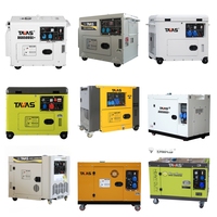 Générateur diesel électrique portable silencieux refroidi par air à 1 cylindre triphasé mini 6500 watts 7000 watts 7,5 kw 7 kw Prix