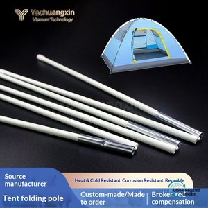 Tente de voyage pliable multi-sections en fibre de verre avec moustiquaire, cadre de support en fibre de verre sans alcali, poteau pliant pour tente - Product Image 5