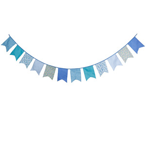 3.5M <span class=keywords><strong>multicolore</strong></span> tissu bruant 12 drapeaux en queue de poisson décor de fête de mariage bannière maison bébé douche carnaval <span class=keywords><strong>guirlande</strong></span> - Product Image 6