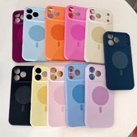 Coque de téléphone magnétique en silicone liquide souple avec découpe précise pour iPhone 18 Pro Max 17 16
