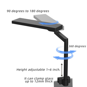 12-20 "15W Full Spectrum <span class=keywords><strong>LED</strong></span> Clip on Fish Tank Light 270 Rotation Fish Lamp <span class=keywords><strong>pour</strong></span> 2-15 Gallon Fish Tanks Plantes d'<span class=keywords><strong>eau</strong></span> <span class=keywords><strong>douce</strong></span> - Product Image 4