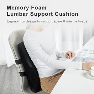 Almohada de Soporte Lumbar Ajustable de Espuma Viscoelástica, Cojín Ergonómico Ortopédico para Respaldo, para Asiento de Auto o Silla Reclinable - Product Image 4