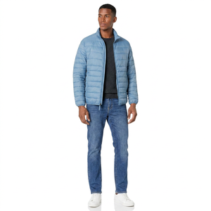Veste matelassée en toile respirante et à séchage rapide pour homme, avec logo personnalisé de haute qualité, vente en gros, rembourrage en coton, pour broderie masculine - Product Image 1