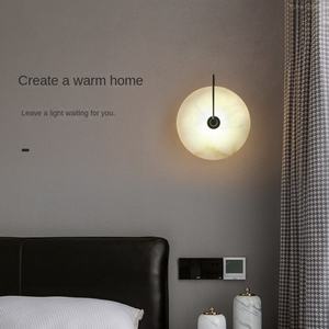 Nordic Modern LED Wall Lamp Green <b>Shade</b> Dimmable Feature for <b>Bedroom</b> Living Room Corridor Entrance-Indoor Use Circular Design - Product Image 3