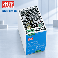 Alimentation électrique sur rail DIN MEANWELL NDR-480-48 48V 10A 480W 90-264VAC PFC actif pour l'automatisation industrielle