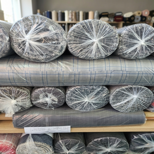 Tissu mélangé extérieur léger 210 g/m² Stock 17125, 58'' extensible, tissé T/R à carreaux pour costumes et activités - Product Image 3