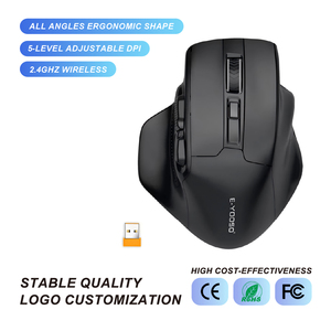 Souris sans fil E-Yooso à bas prix Souris ergonomique sans fil 4800 DPI 5 niveaux réglables 2.4Ghz Souris sans fil optique précise - Product Image 1