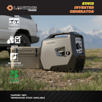 511012 Tragbarer Leiser 4-Takt Benzin-Inverter-Generator 2,0kW 230V 50Hz 79cc Elektrischer/Seilzugstart für Camping Wohnmobil Zuhause