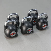 SMARTFIT Kettlebell Kompetisi Berlapis CPU Komersial Set Terkalibrasi Logo Kustom untuk Latihan Kekuatan di Gym