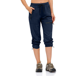 <strong>Women's</strong> UPF 50+ <strong>Cargo</strong> Long <strong>Pants</strong> Quick Dry &amp; Lightweight Waterproof Outdoor Sportswear With Elastic Waist &amp; Zipper Casual Style - Product Image 4