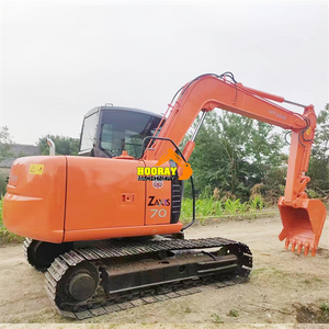 Excavatrice sur chenilles d'occasion HITACHI ZX70 de 7 tonnes, d'origine japonaise, pour la construction et l'exploitation minière, disponible en stock - Product Image 4