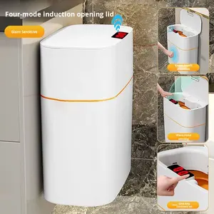 Cubo de Basura de Plástico Ecológico al por Mayor de Fábrica, para Cocina y Baño, Impermeable, con Sensor, Totalmente Automático, con Carga de Energía - Product Image 4