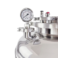 Fermenteur conique de 75 L en acier inoxydable 304, réservoir de fermentation de bière avec manomètre pour équipement de brassage artisanal