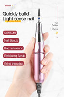 Kit de perceuse à ongles professionnel 30000 tr/min : prise US, 10 embouts, lime électrique portable sans fil pour salon à domicile