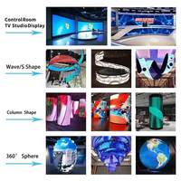 Module LED flexible d'extérieur P4, panneau souple imperméable, écran d'affichage de forme irrégulière personnalisé