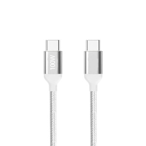 สายเคเบิลข้อมูลแบบถักชนิดทีพี ซีถึง ทีพี ซีขนาด 100W สำหรับคอมพิวเตอร์ของแอปเปิล รองรับการชาร์จเร็วแบบ PD - Product Image 4