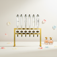 Ensemble de distributeurs de parfum de luxe à 6 bouteilles, présentoir de parfum pour la décoration de magasin