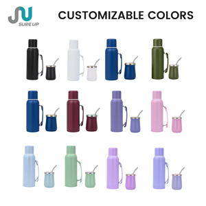 Vaso Térmico de Acero Inoxidable de 260 ml para <span class=keywords><strong>Mate</strong></span> de Calabaza, con Aislamiento al Vacío, con Pajita, Aislamiento Térmico de 12-24 Horas, Portátil - Product Image 3