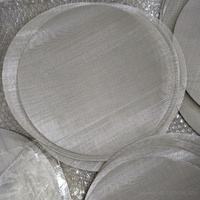 Ukuran lingkaran kustom persegi polos menenun 304 316 316L kawat baja antikarat mesh layar cakram filter