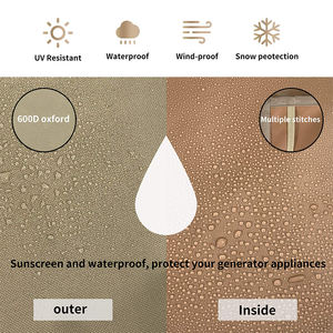 방수 600D 폴리 에스터 패브릭 범용 야외 보호 발전기 엔진 레인 커버 - Product Image 2