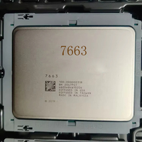 Processeur serveur AMD 7663, 56 cœurs, 112 threads, 2,0 GHz, 256 Mo, 240 W, socket SP3, pour le calcul en cloud