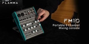 Console de mixage <span class=keywords><strong>Flamma</strong></span> FM10 6 canaux avec interface USB et alimentation fantôme 48V - Product Image 6