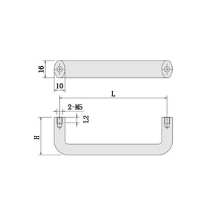 304 Stainless Steel U Shaped Drawer Handle A 1042S Industrial Door Hardware - Product Image 1