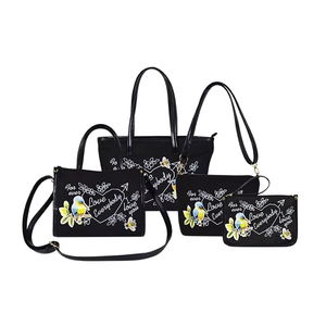 Bolso Tote Casual Estilo Preppy para Mujer, 1-1.9L, Cierre Duradero, Personalizado con Estampado de Oso de Graffiti, Impermeable, de Hombro - Product Image 6