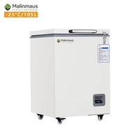 Congélateur coffre profond Malinmaus 105L -25°C pour laboratoire médical, hôpital, vaccins et biomédical, avec contrôleur microprocesseur et refroidissement direct