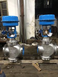 วาล์วควบคุมบอลแบบแบ่งส่วน SS รุ่น F316 Class150 DN50 พร้อมแอคชูเอเตอร์ไฟฟ้าแบบ Linear Class V รองรับ HART สำหรับส่งของเหลวที่มีส่วนผสมของดินและเส้นใย - Product Image 4