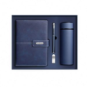 Customizable Black PU Leather Note Book Corporate Gift Set A5 <b>Journal</b> Wholesale Promotional Luxury Business Pen Notebook Set - Product Image 5