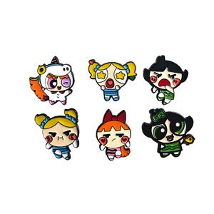 Épinglettes décoratives de haute qualité en métal émaillé dur plaqué or antique moderne durable à la mode - Product Image 6